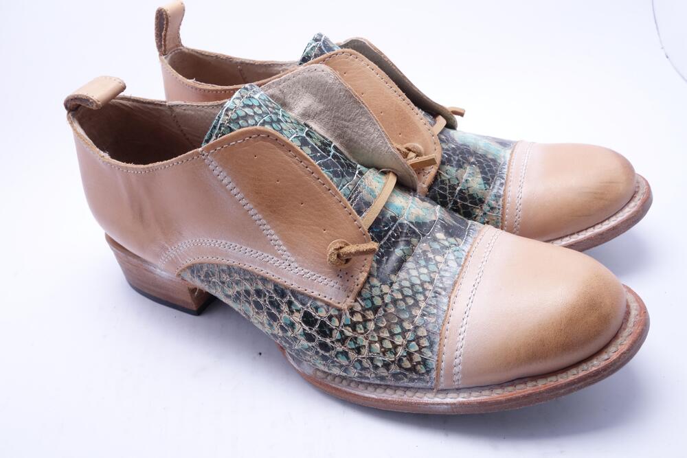 Freebird Boots Women Size 10 Multicolor Leather Snake Print Western FB-MABEL